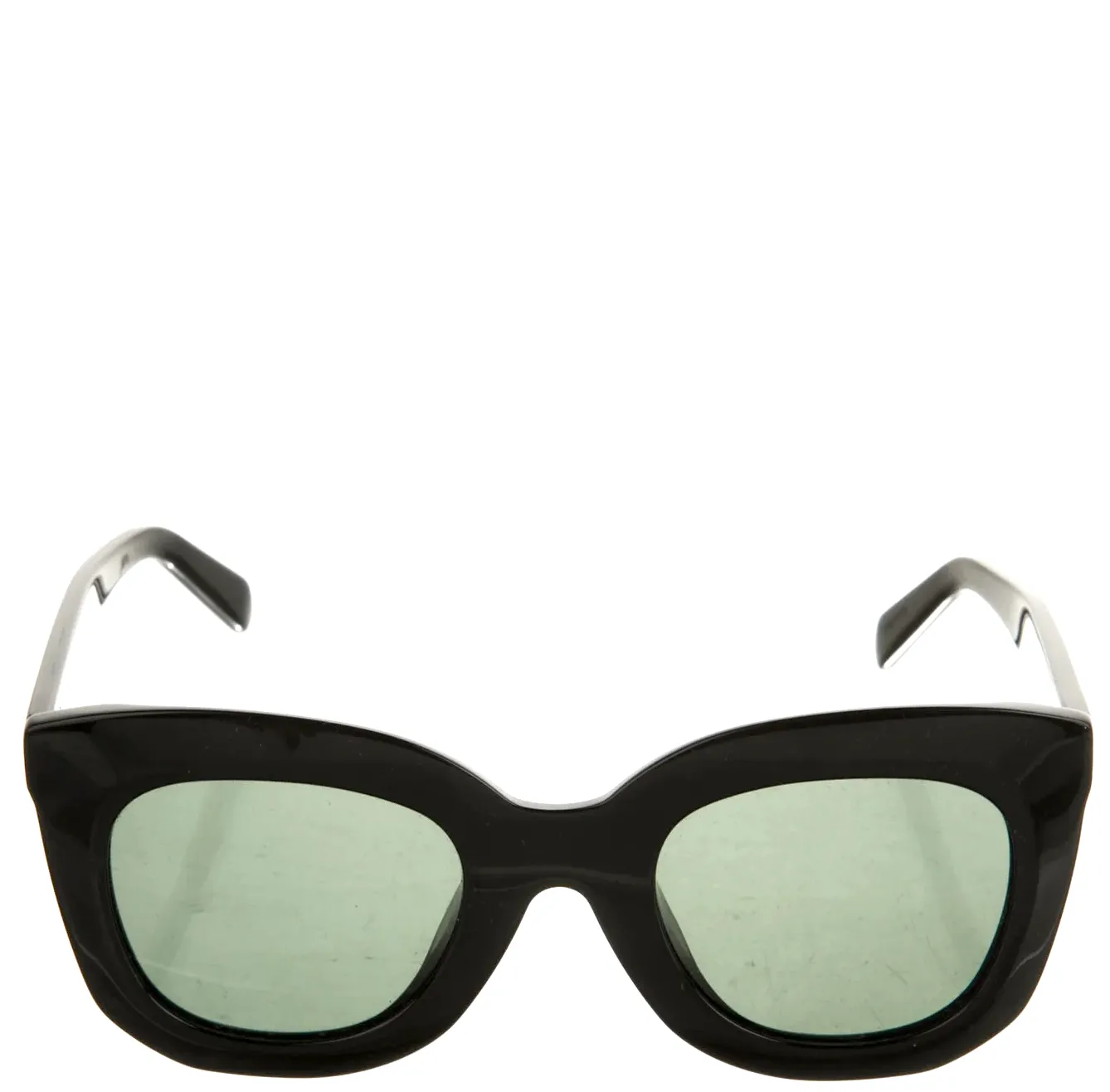 Celine Paris. Heidi Slimane. Black Tortoiseshell Acetate Oversize Tinted Sunglasses