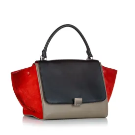 Celine Trapeze Leather Handbag (SHG-24806)