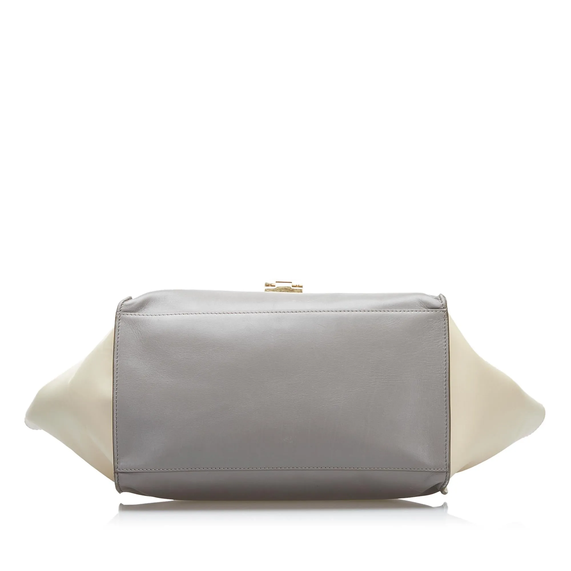 Celine Trapeze Tricolor Leather Satchel (SHG-yEXSqN)