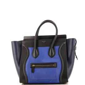 CELINE Tricolor Luggage Bag Leather Mini