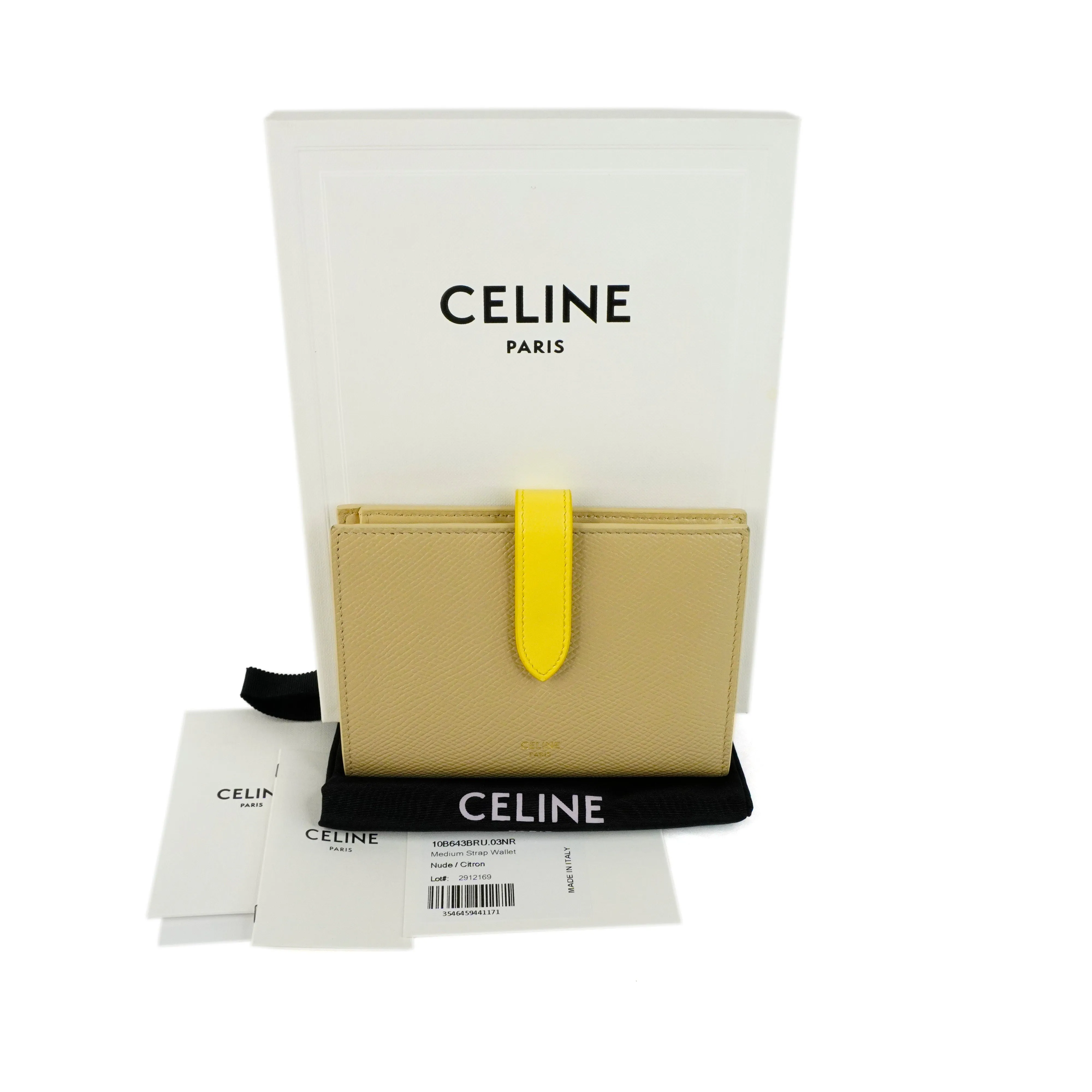 Celine Wallet Beige Yellow