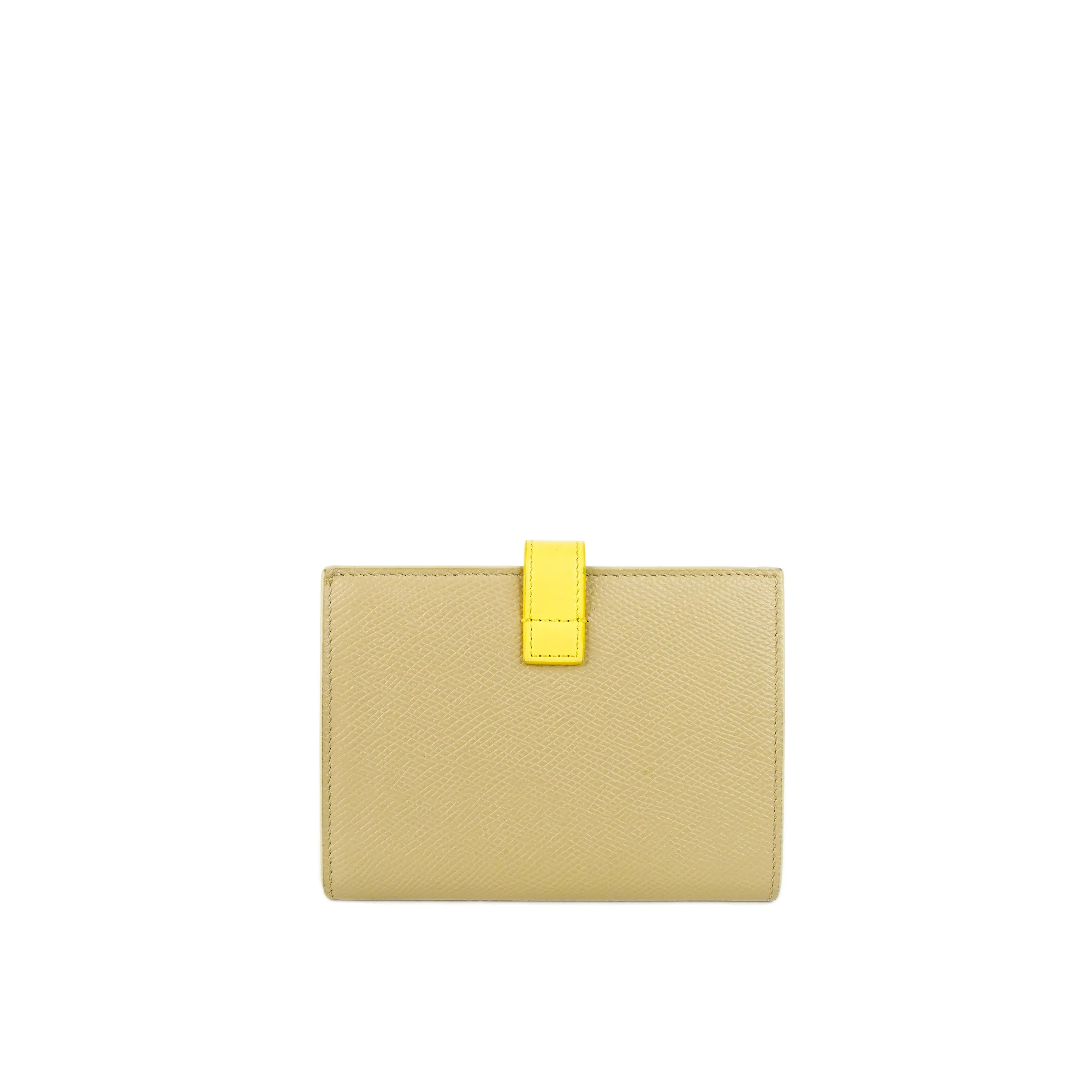 Celine Wallet Beige Yellow