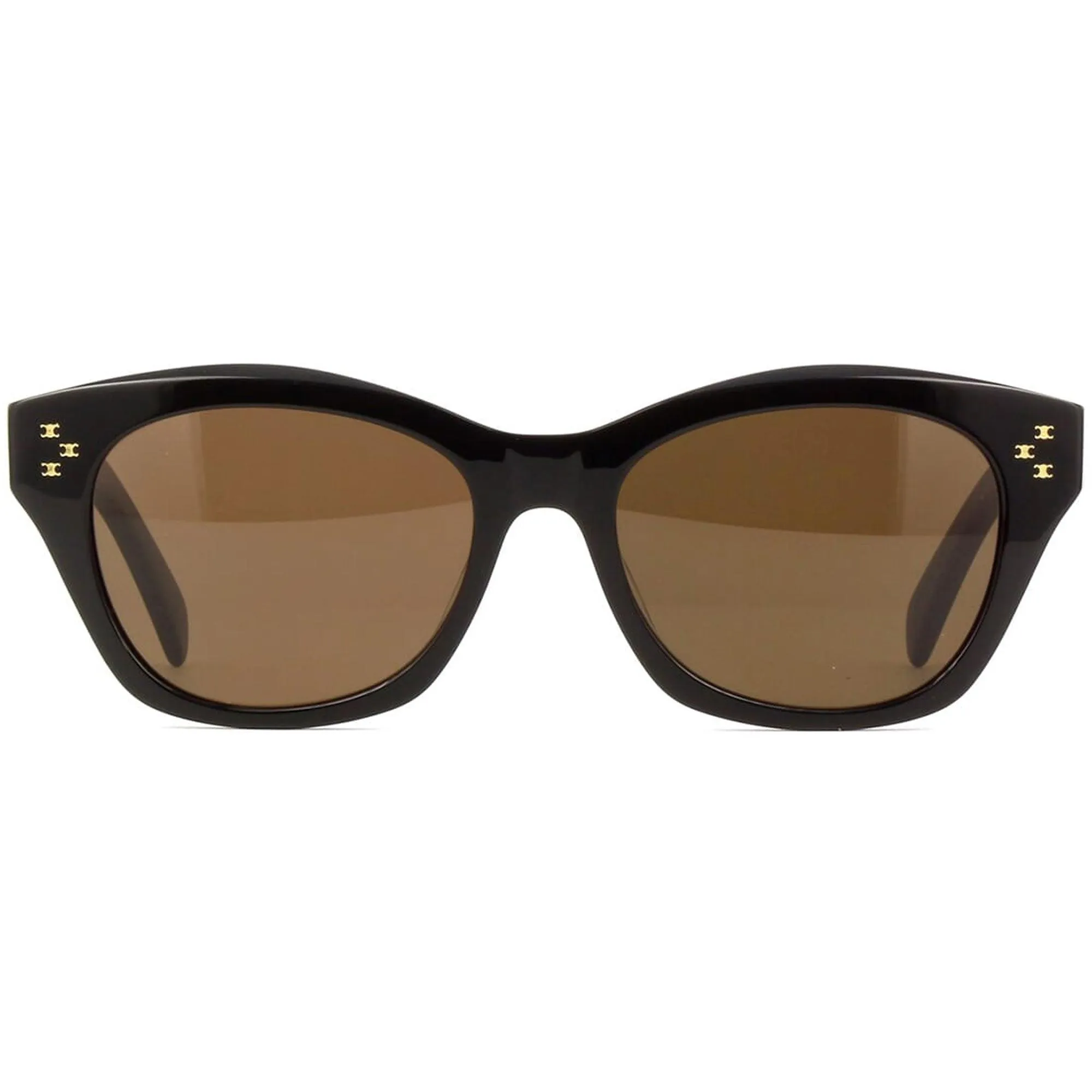 Celine Women's Sunglasses - Brown Lens Full Rim Cat Eye Plastic Frame | CL40217U 01E