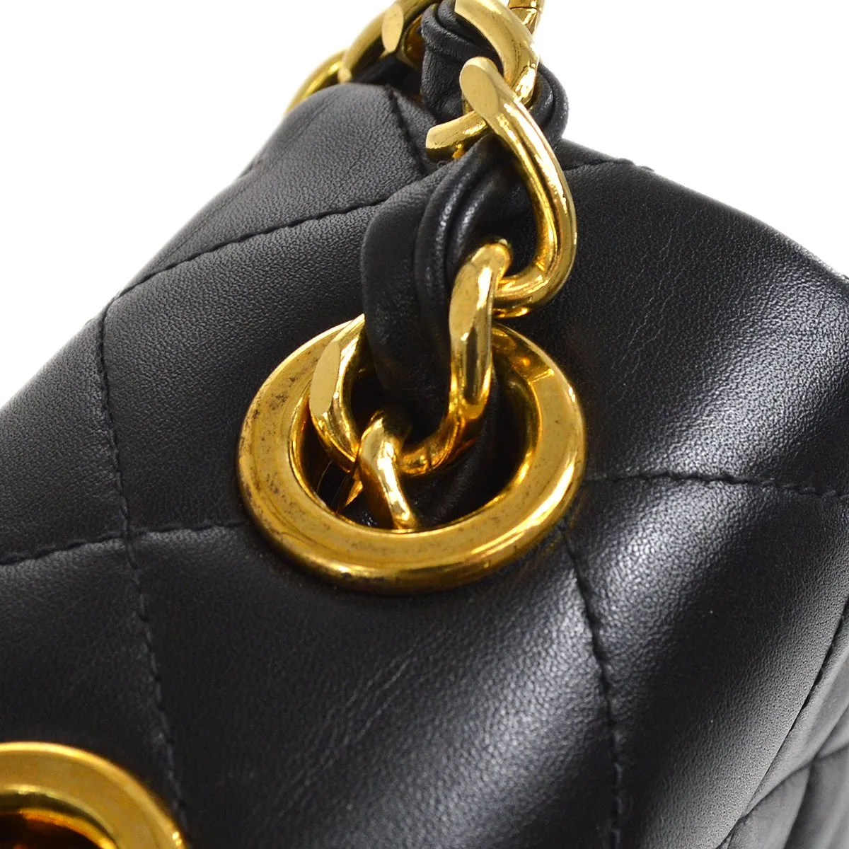 CHANEL 1994-1996 Black Lambskin Classic Flap Maxi 80413