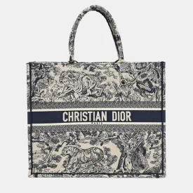 Christian Blue Canvas Book Tote Bag