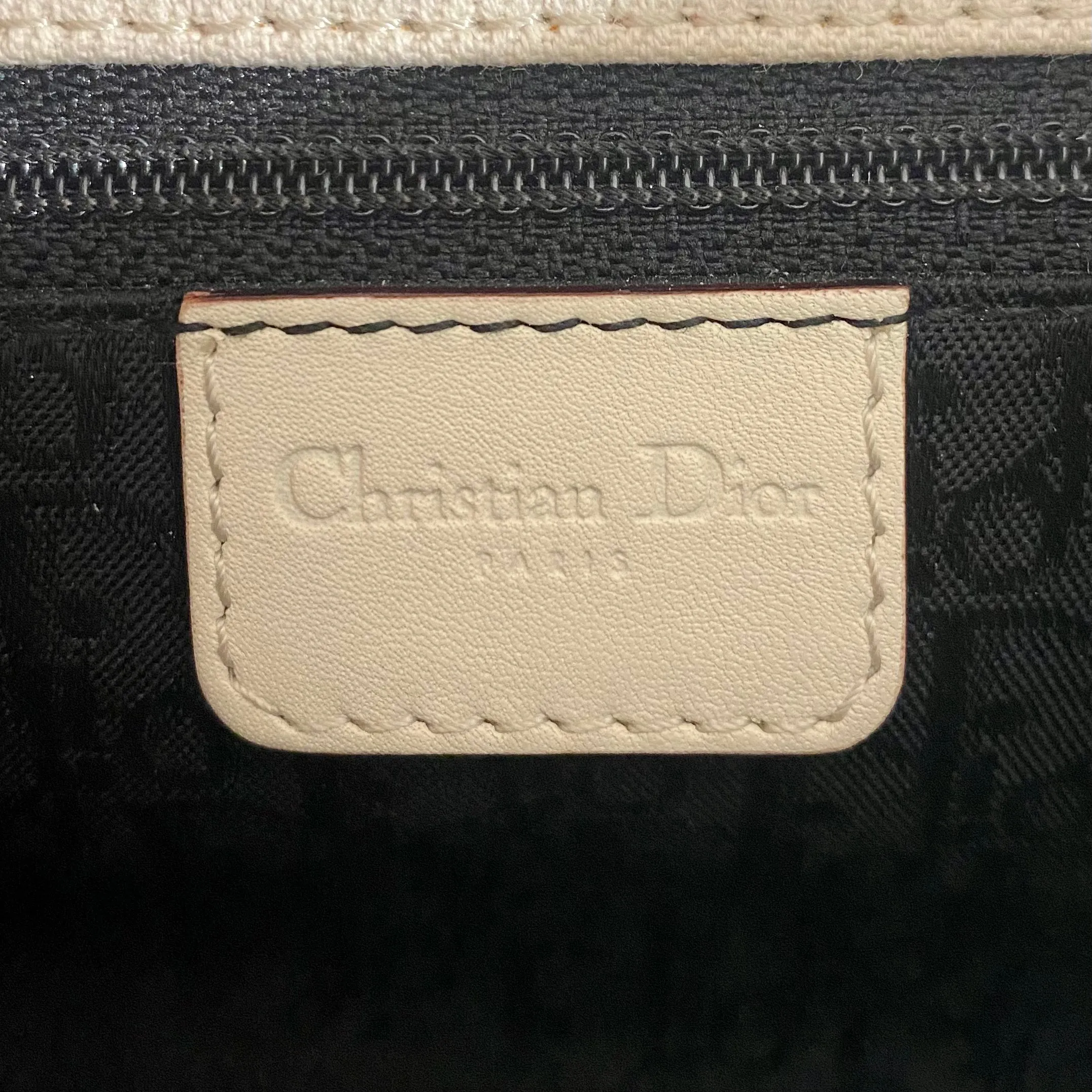 Christian Dior Cream Snakeskin Bag