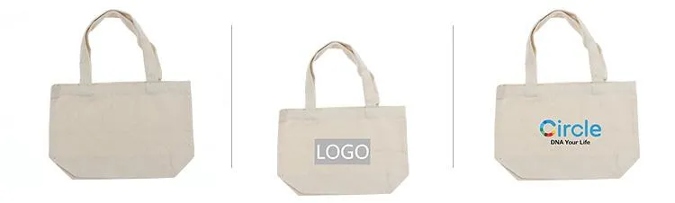 Cotton Canvas Tote Bag 30*20*10cm