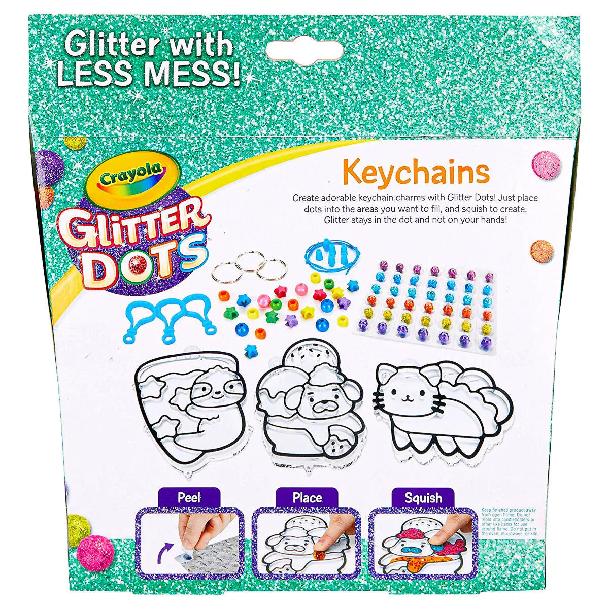 Crayola Glitter Dots Keychains