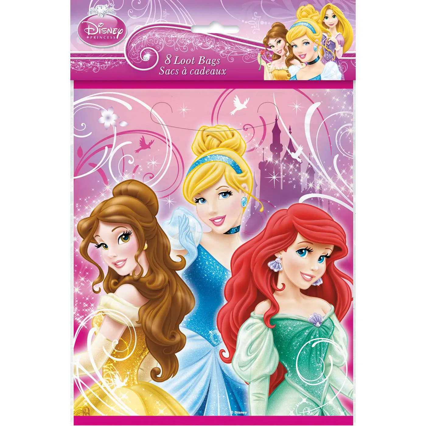 Disney Princess Party Loot Bags (8 Per Pack)