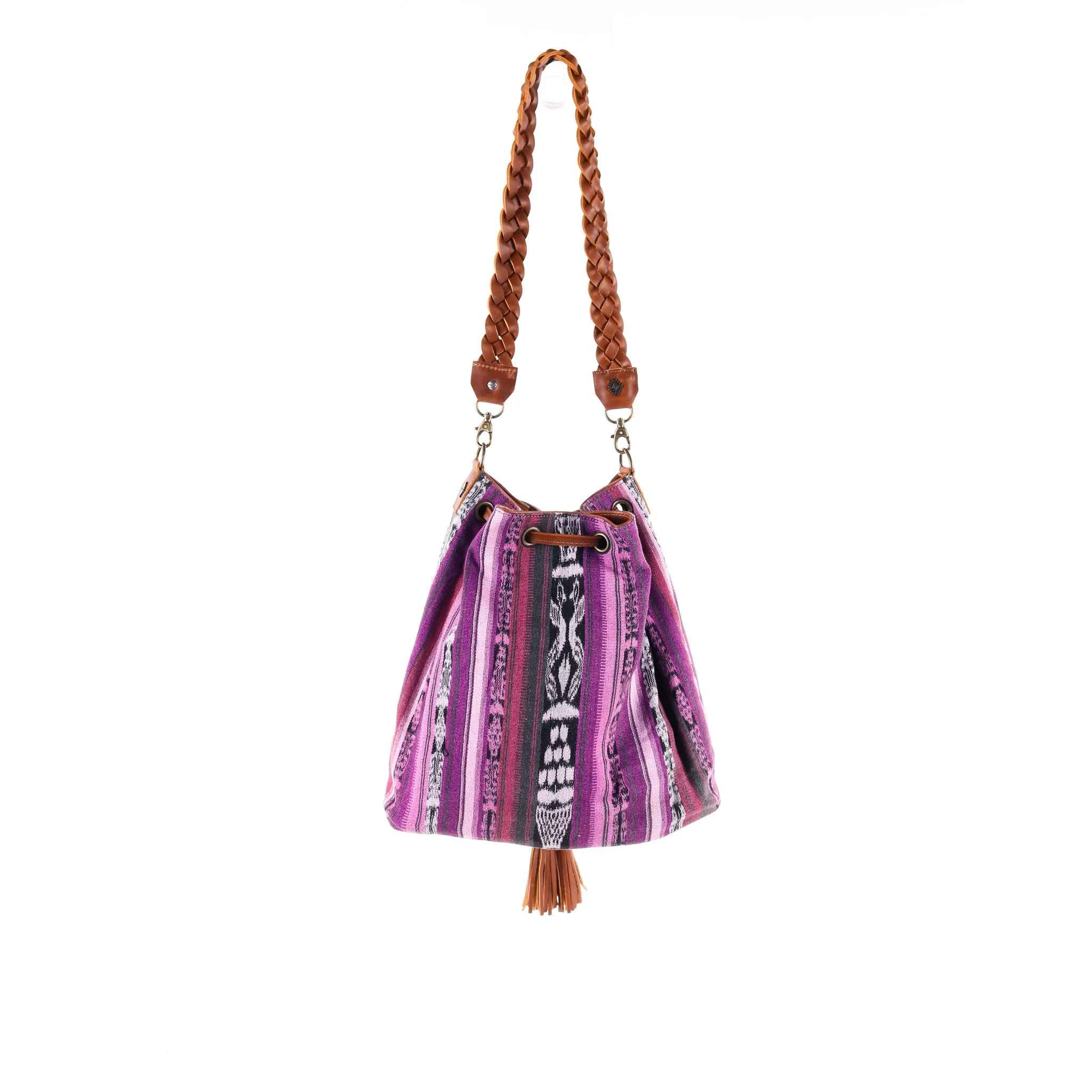 DRAWSTRING BUCKET BAG - CORTE - CAFE - NO. 11901