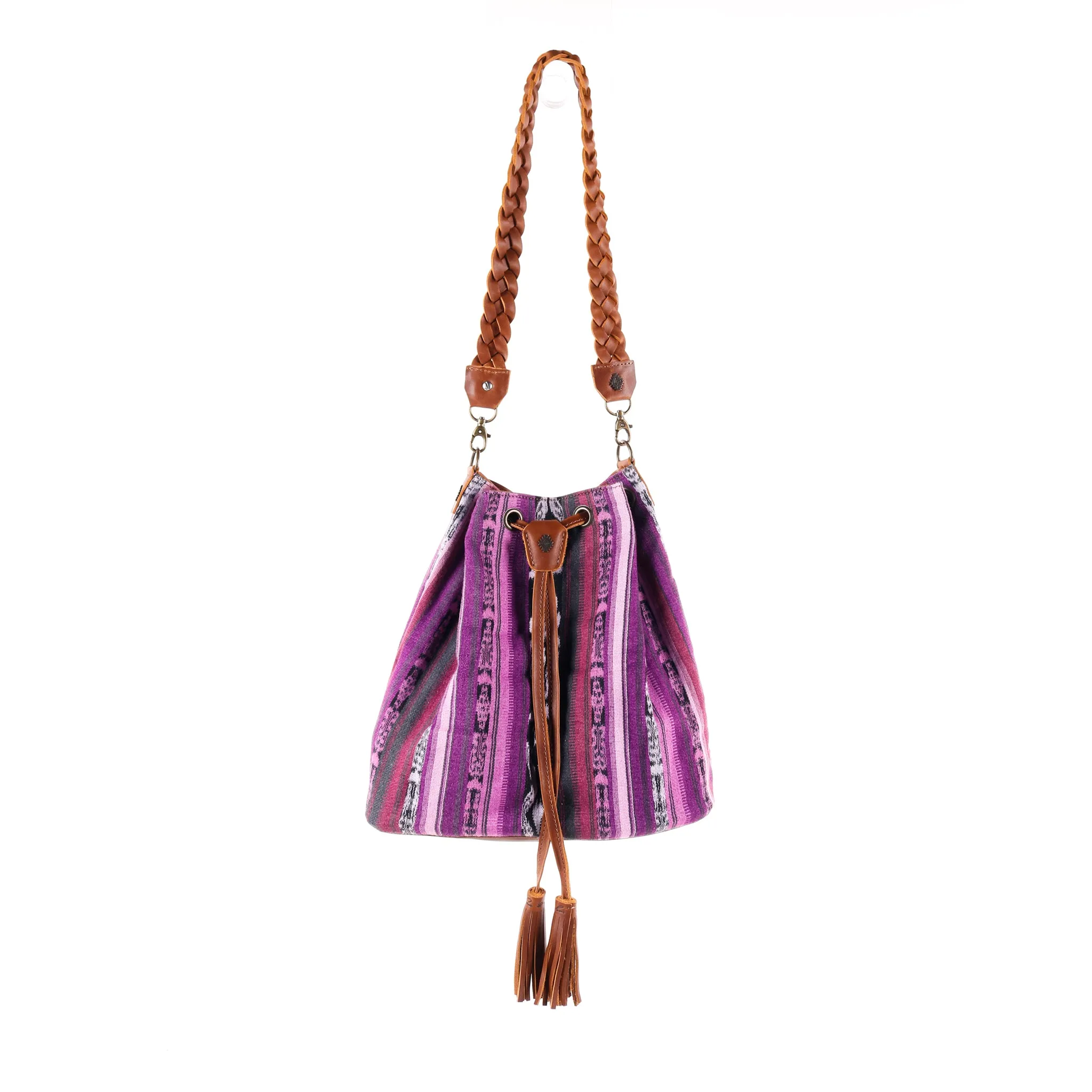 DRAWSTRING BUCKET BAG - CORTE - CAFE - NO. 11901