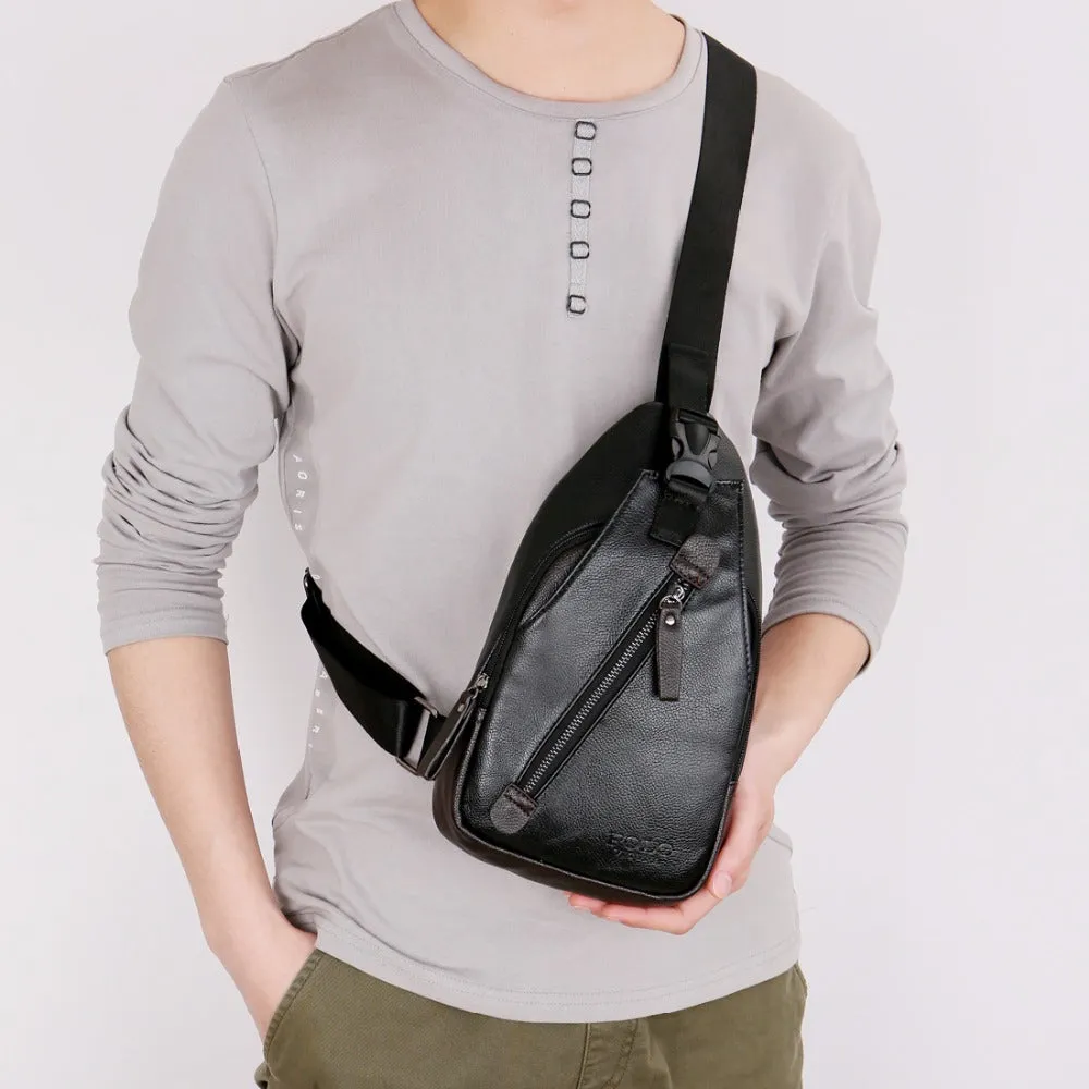 Elegant PU Leather Snapper Shoulder Bag