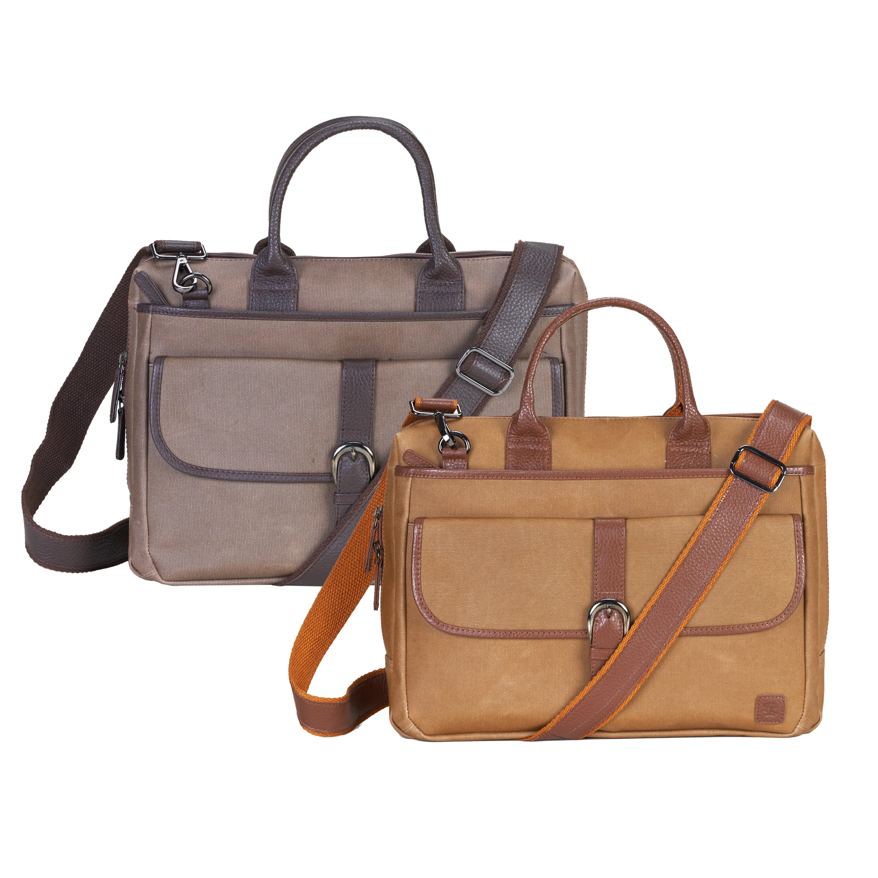 Esquire Laptop Coated Canvas Messenger Bag