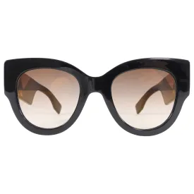 Fendi Black Sunglasses with Color Block Arms FF 0264