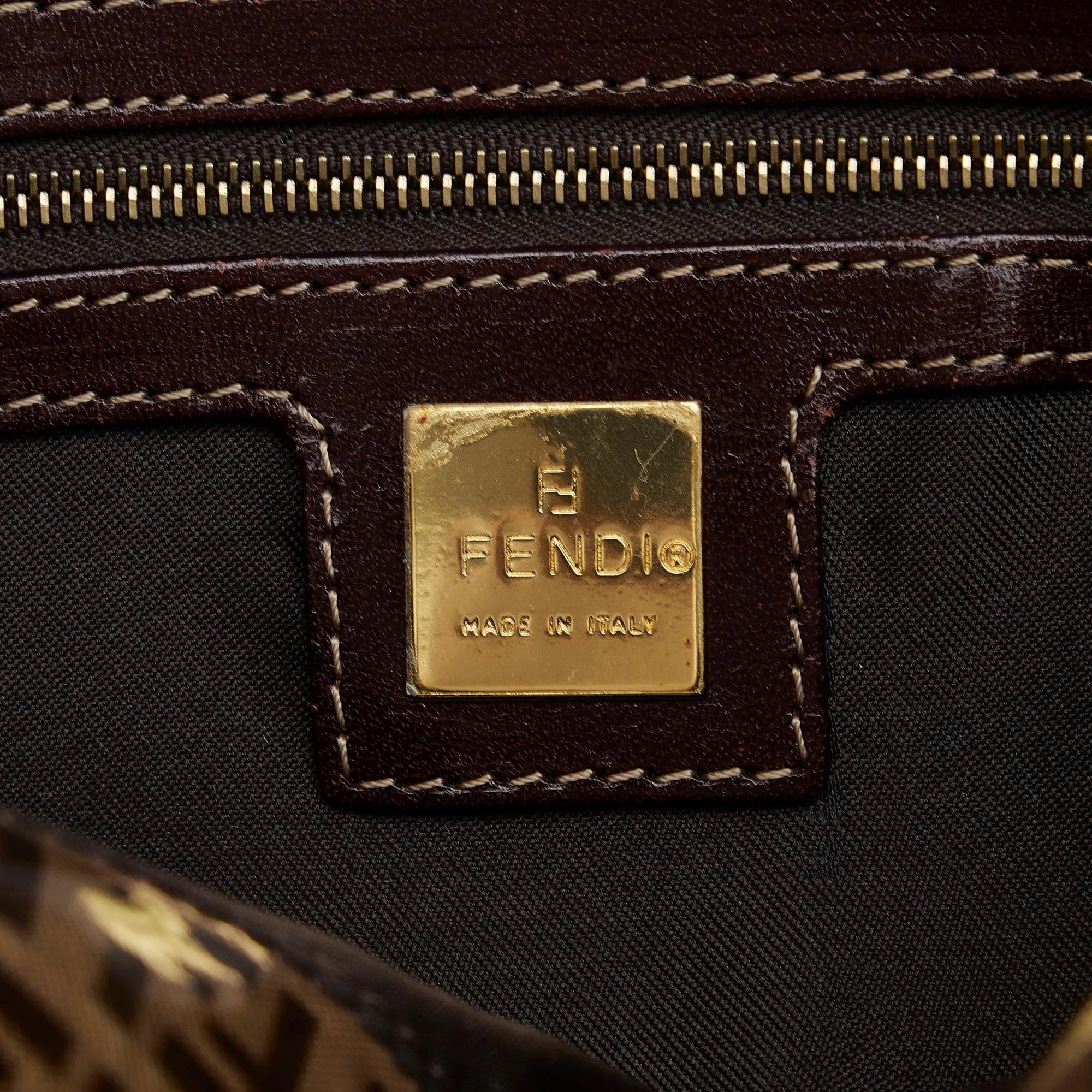 Fendi Crystal Zucchino Double Flap (SHG-pWpQHK)