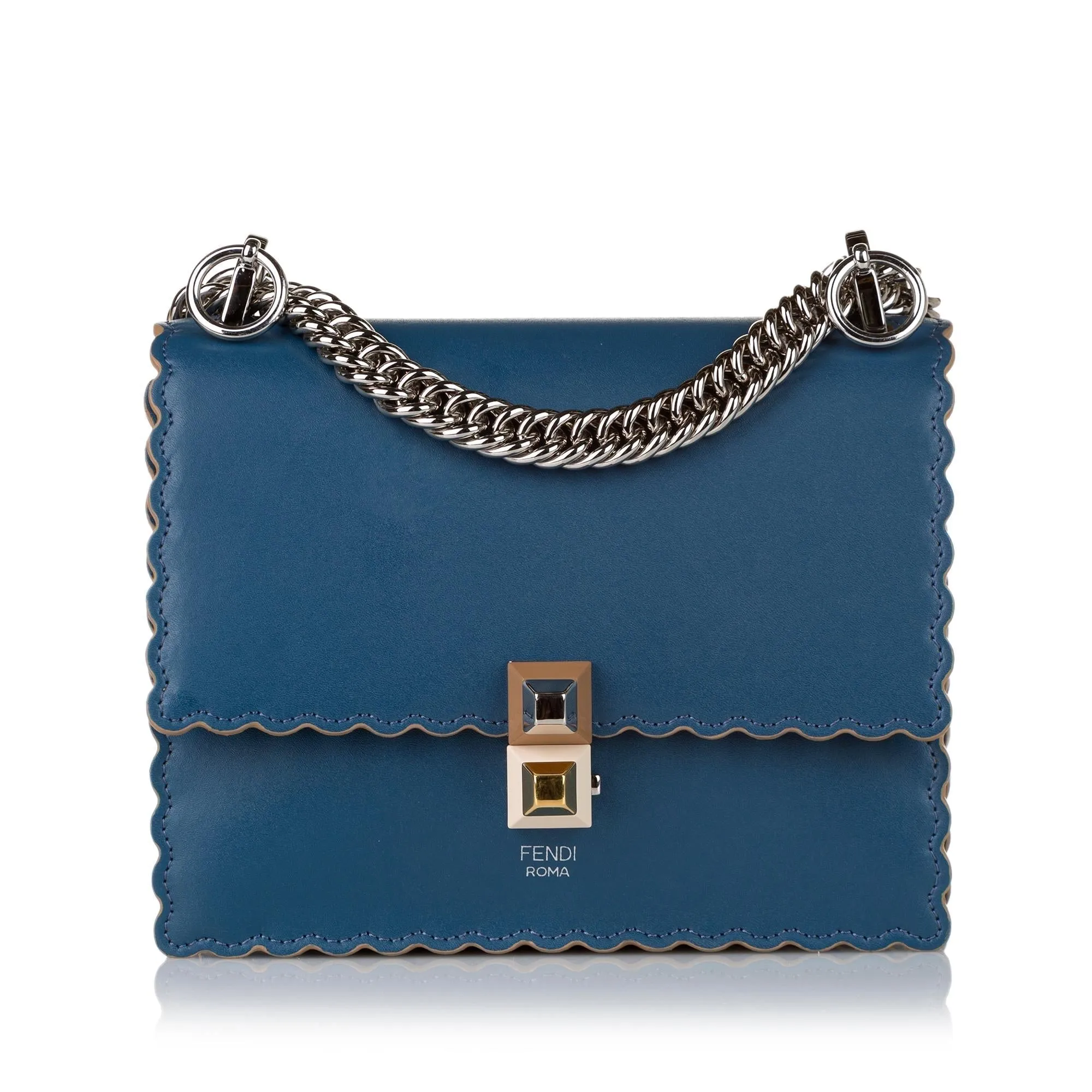 Fendi Kan I Leather Crossbody Bag (SHG-31451)