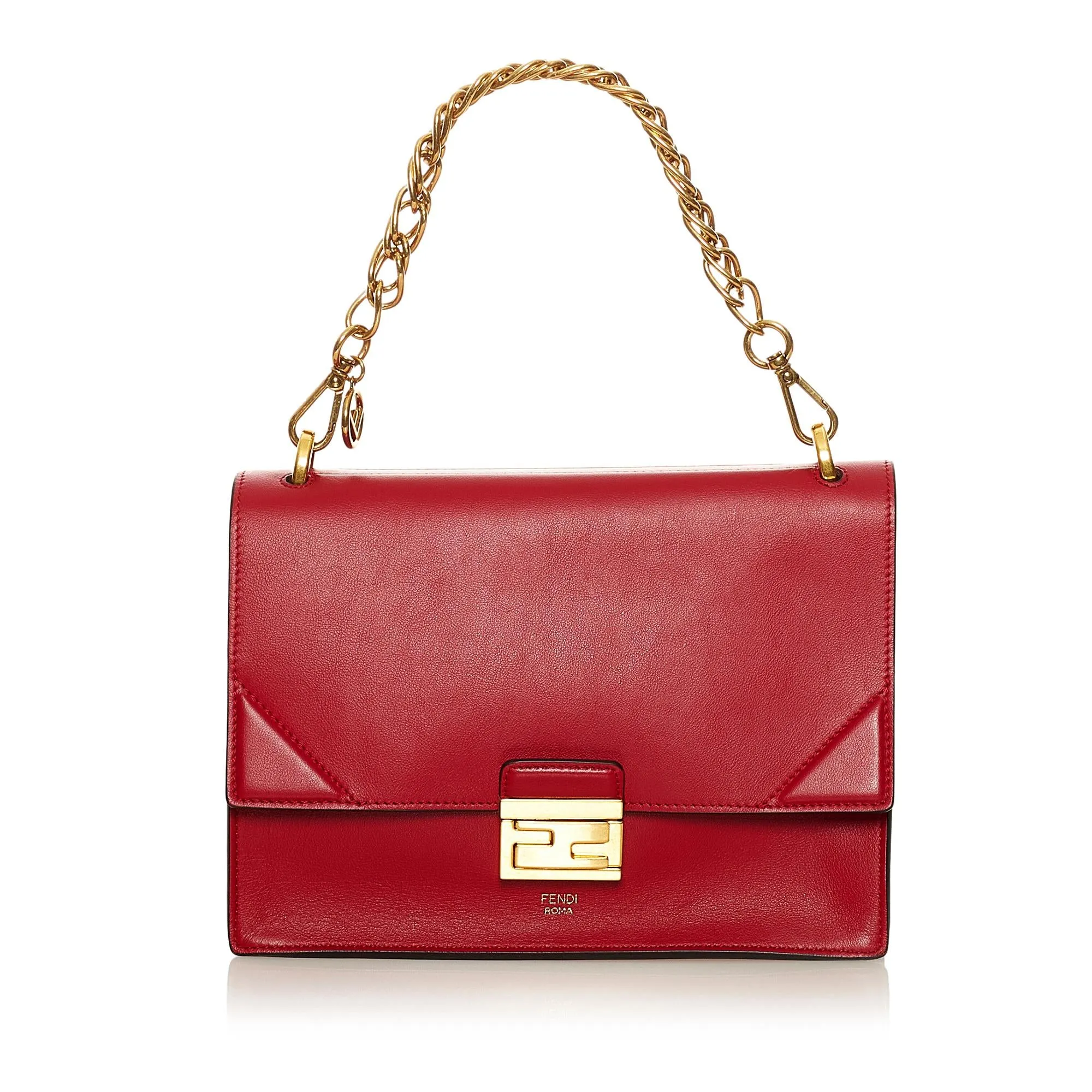 Fendi Kan U Leather Satchel (SHG-35049)