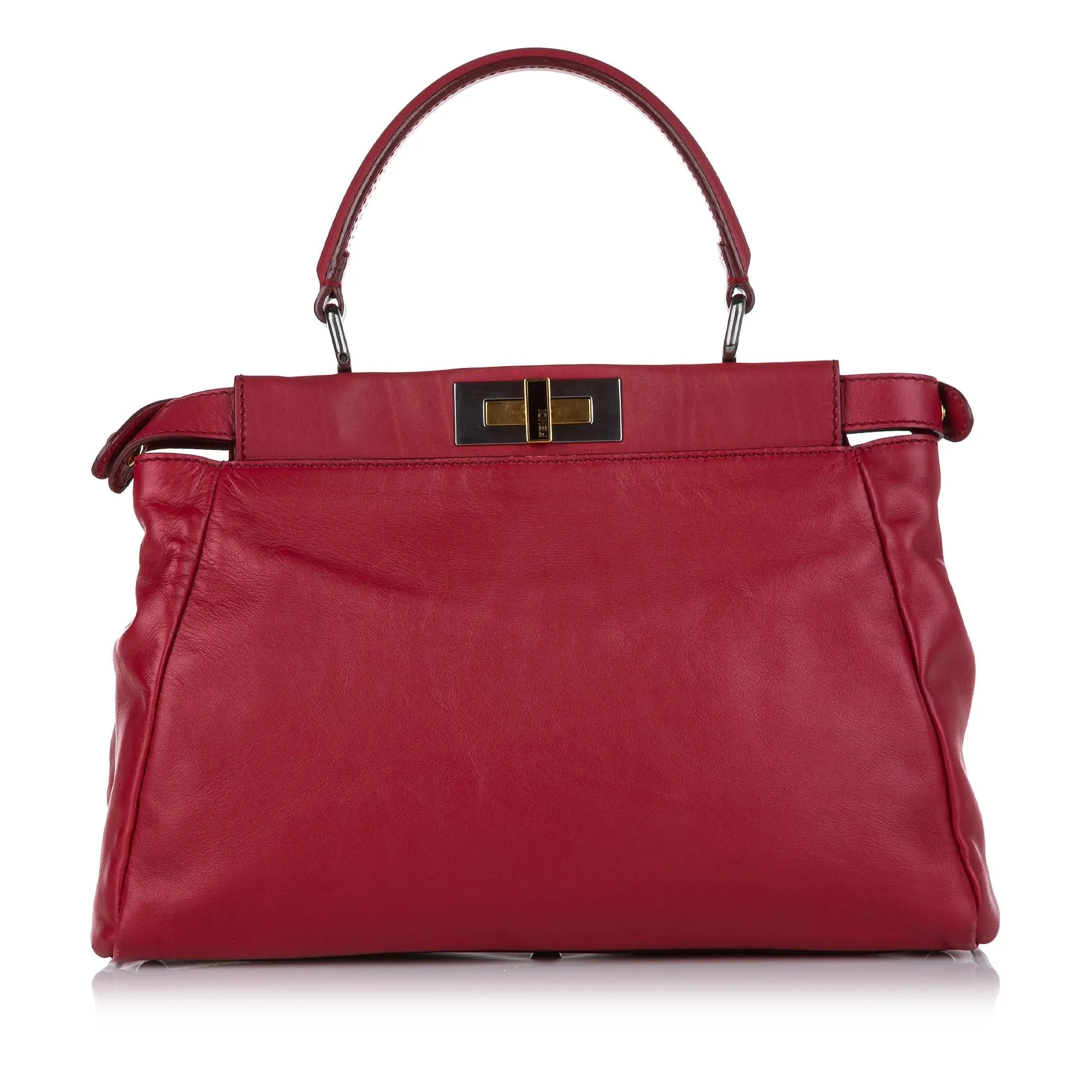 Fendi Peekaboo Leather Satchel (SHG-32461)