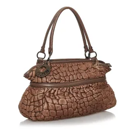 Fendi Puckered Bubble Leather Chef Shoulder Bag (SHG-30185)