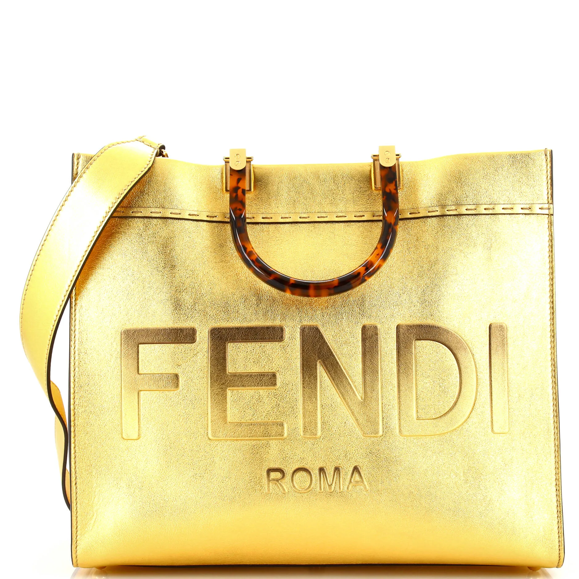 FENDI Sunshine Shopper Tote Leather Medium