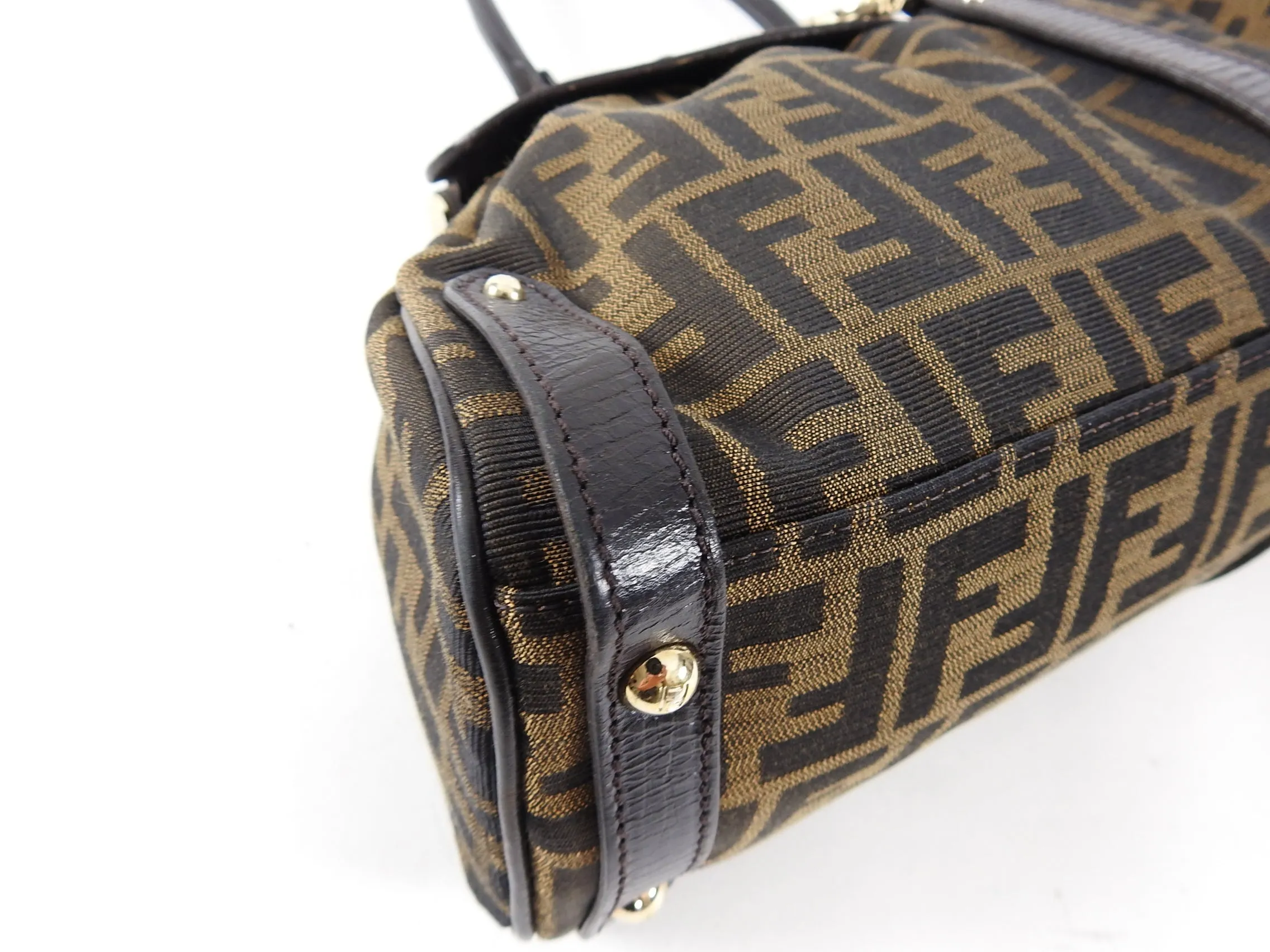 Fendi Zucca Magic Vintage FF Logo Monogram Bag