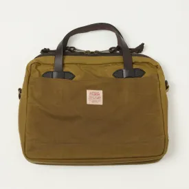 Filson Tin Cloth Compact Briefcase - Dark Tan