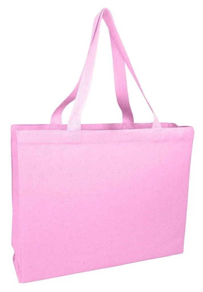 Full Gusset Heavy Cheap Canvas Tote Bags