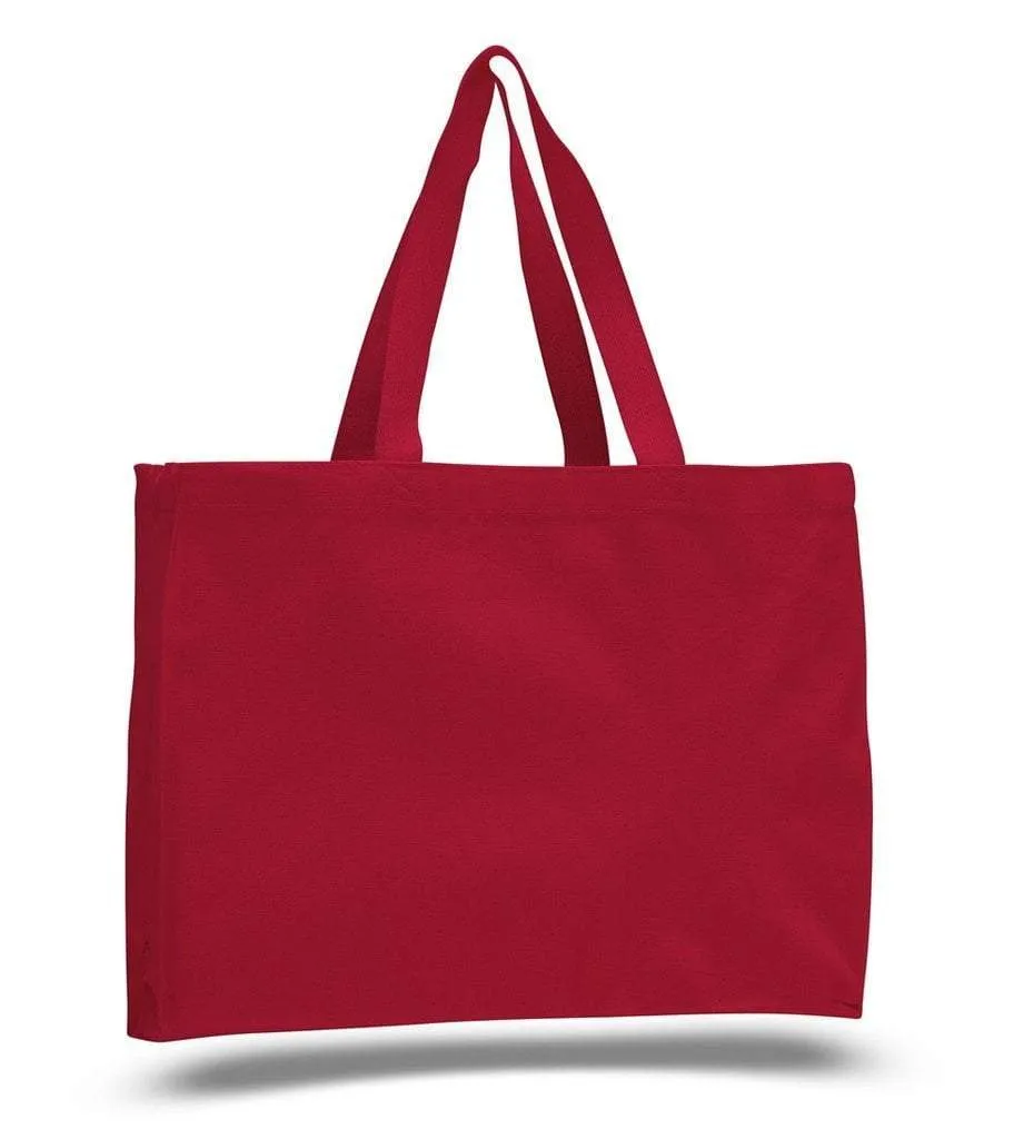 Full Gusset Heavy Cheap Canvas Tote Bags