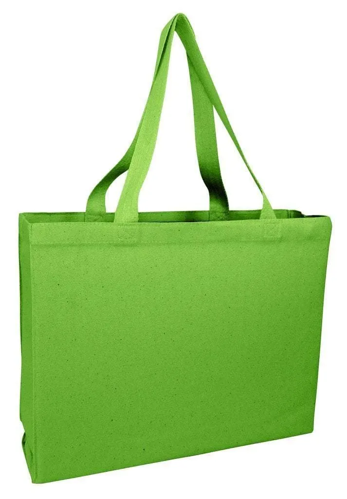 Full Gusset Heavy Cheap Canvas Tote Bags