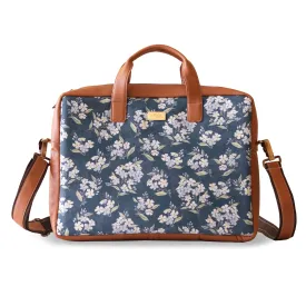 Green Floral Women's Laptop Bag