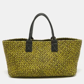 Green/Black Intrecciato Leather Limited Edition 302/750 Cabat Tote