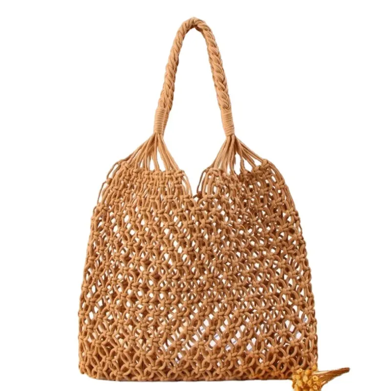 Handmade Women's Reticulate Tote Bags For Beach