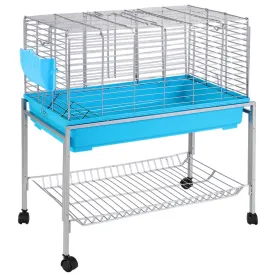 i.Pet Cage Hutch Cages Indoor Enclosure Carrier Bunny Blue