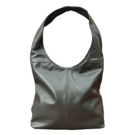 Italian Leather Bella Bag Dark Grey