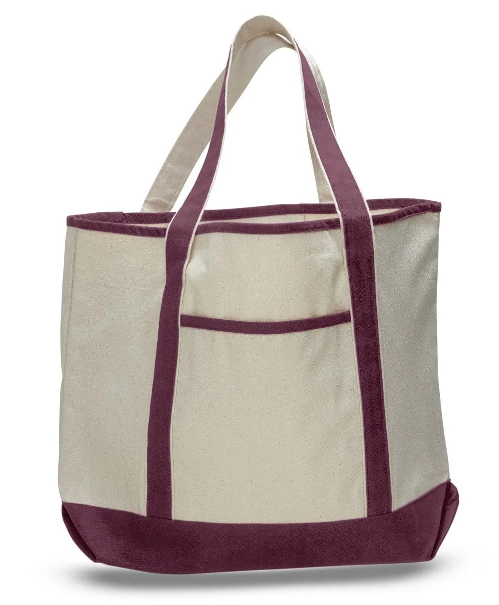 Jumbo Size Heavy Canvas Deluxe Tote Bag - Alternative Colors