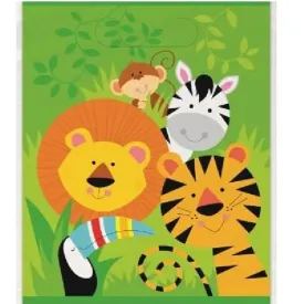 Jungle Animals Loot Bags - 8 Pkt