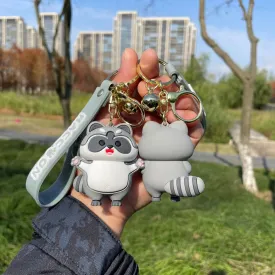 Kawaii Raccoon Keychains