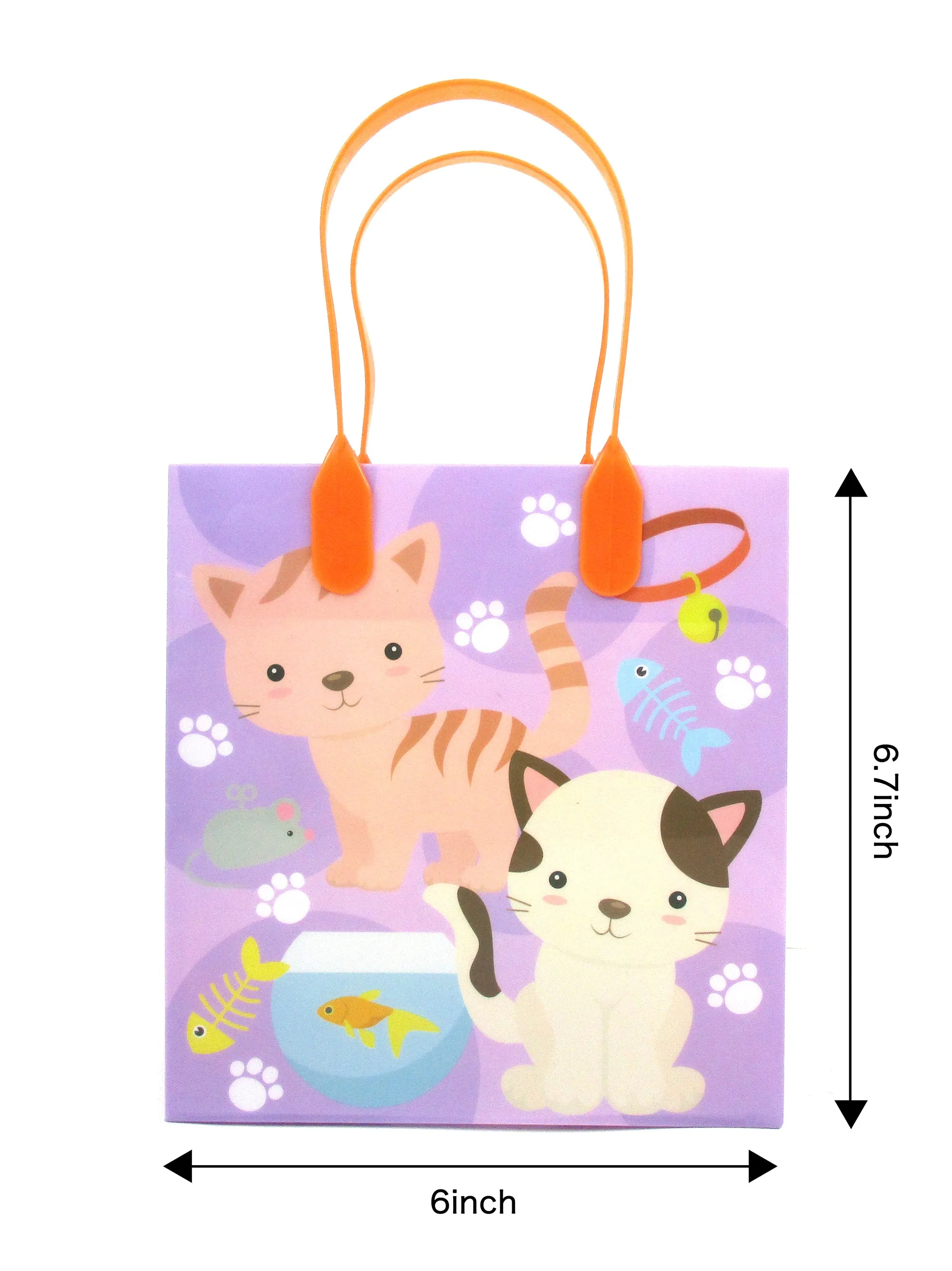 Kitty Party Favor Treat Bags - Set of 6 or 12