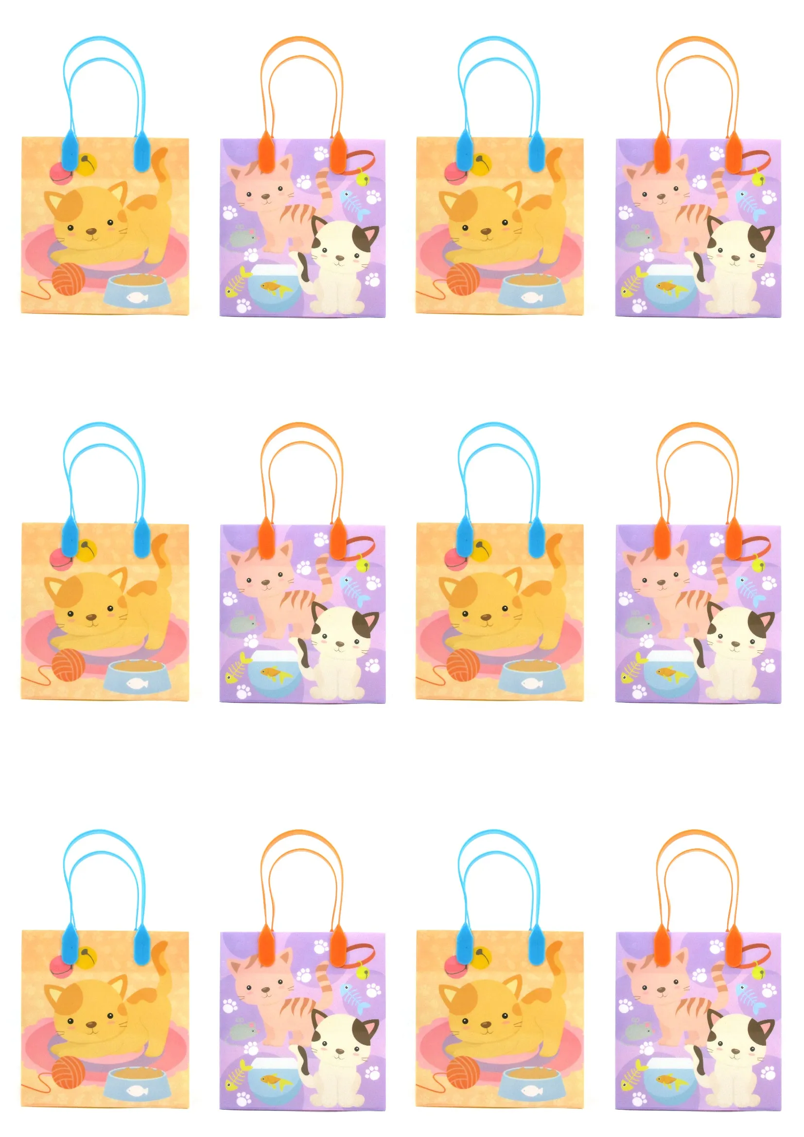 Kitty Party Favor Treat Bags - Set of 6 or 12