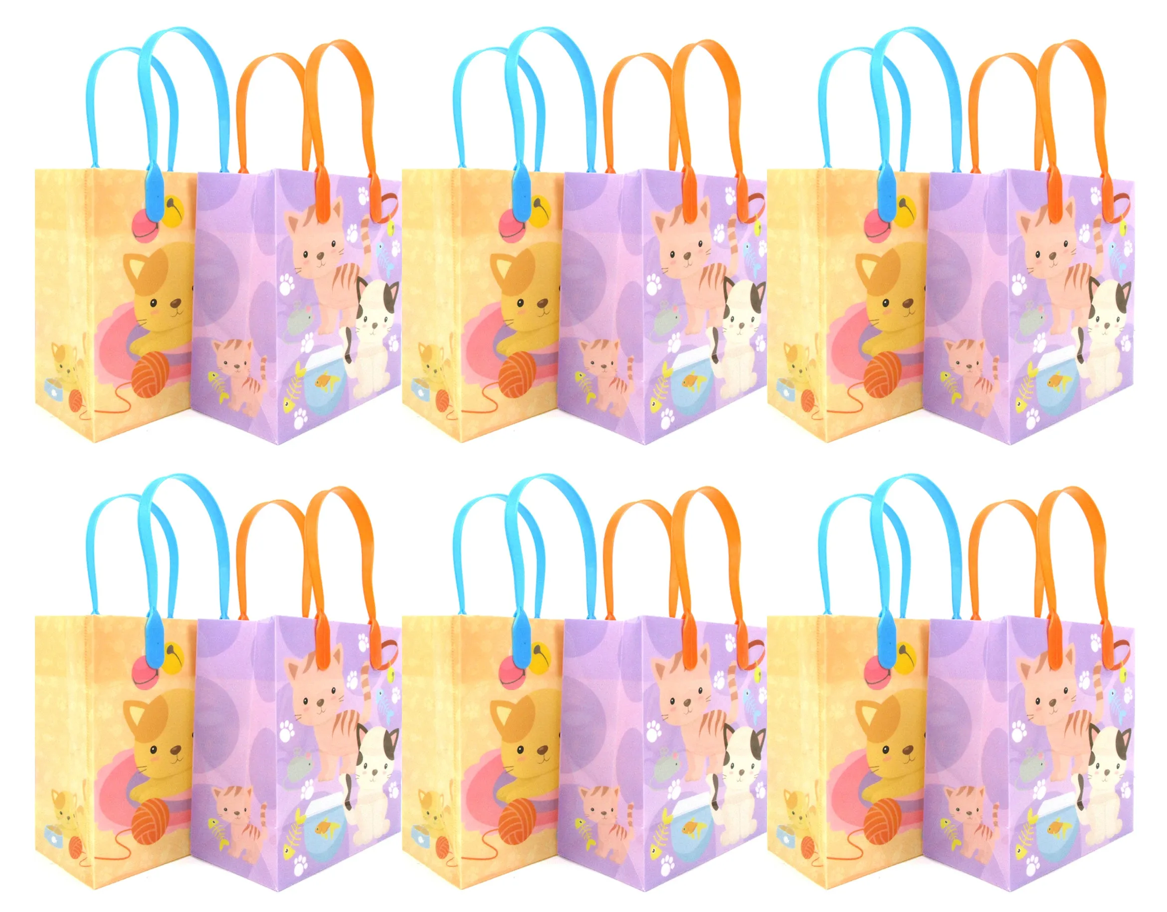 Kitty Party Favor Treat Bags - Set of 6 or 12