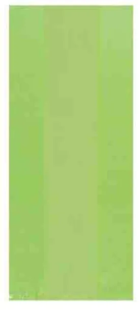 Kiwi Green Translucent Party Bags Large | 25ct.