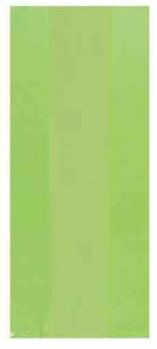 Kiwi Green Translucent Party Bags Large | 25ct.