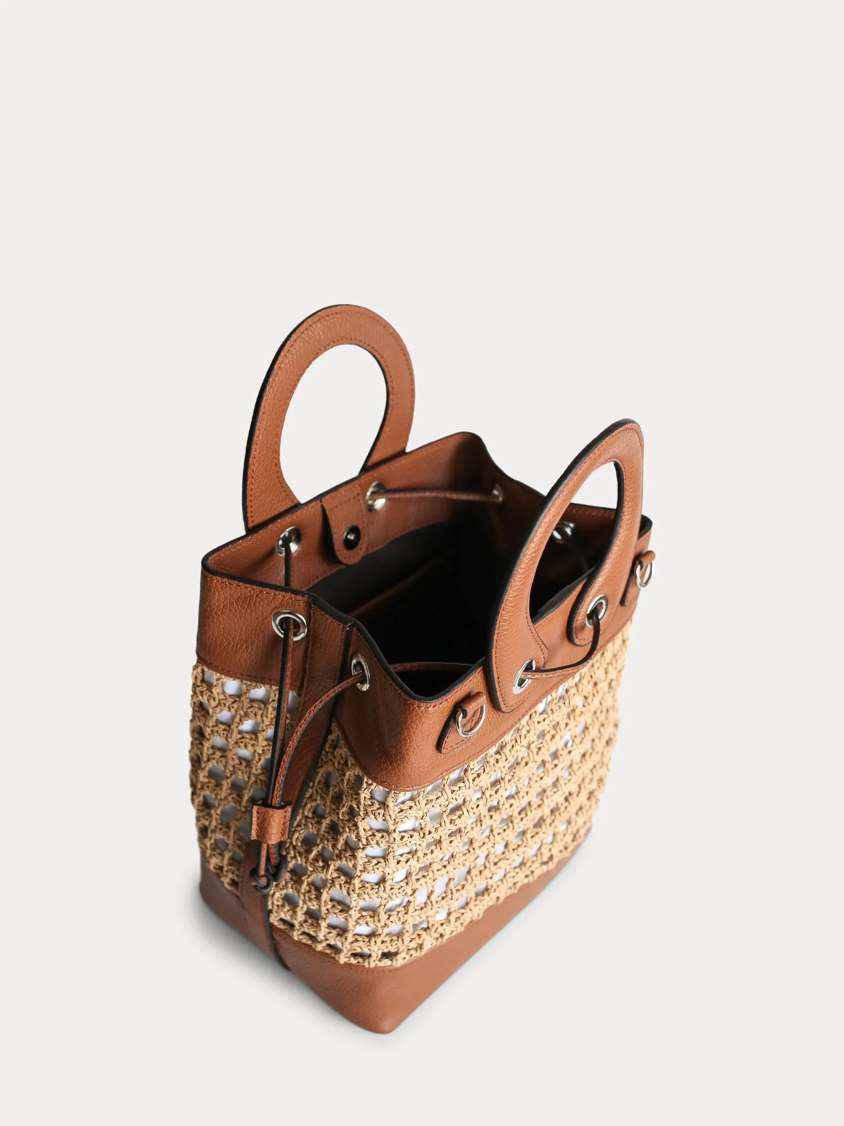 Koh-Lanta Paper Straw Bucket Bag