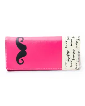 Ladies Hand U Wallets – Mustache – WPS-12