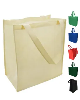 Large Polypropylene Grocery Tote Bag W/Gusset - GN38