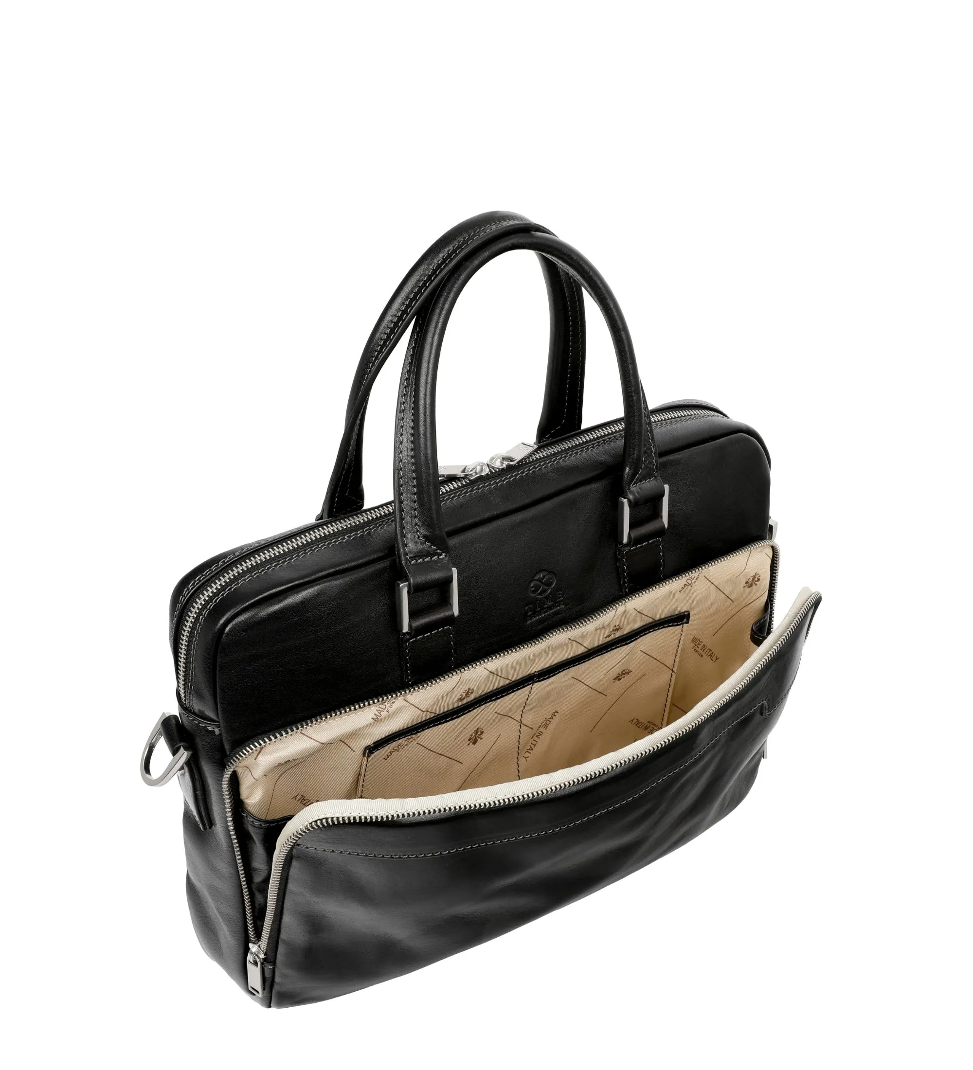 Leather Briefcase Laptop Bag - Orlando