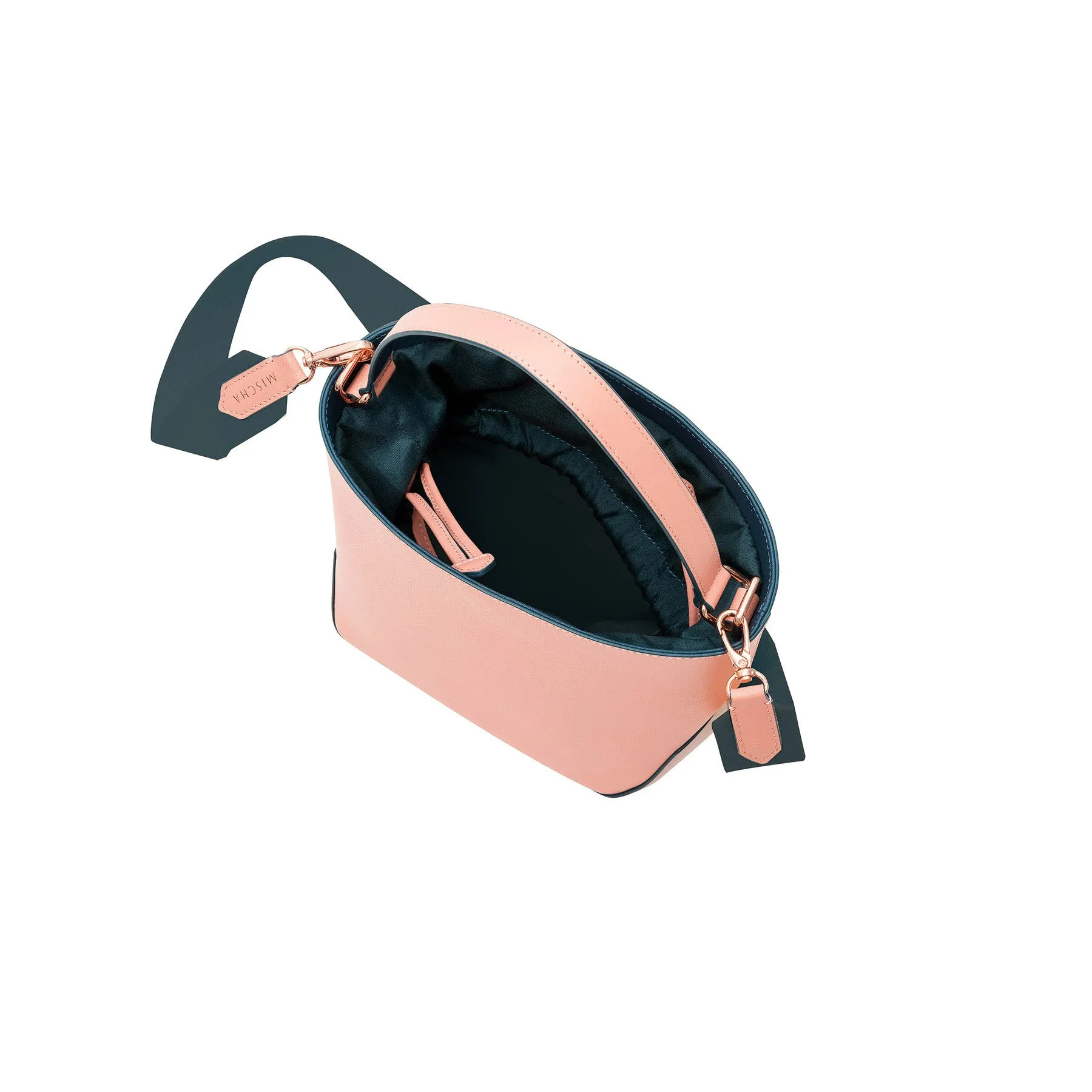 Leather Bucket Bag - Rose