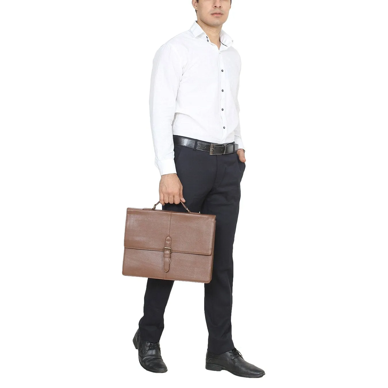 Leather Messenger Bag -PRM1297