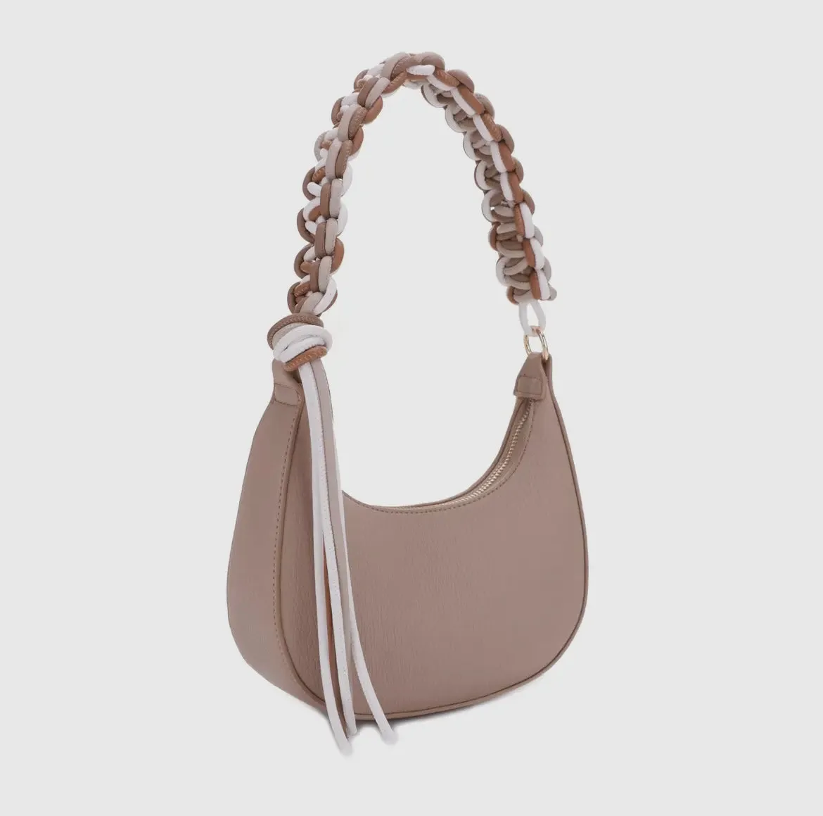 Leilani Braided Vegan Leather Shoulder Bag