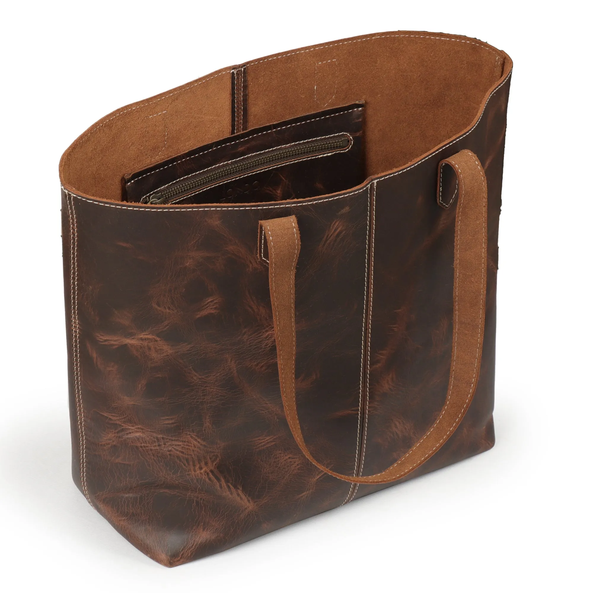 Londo Carmel Top Grain Leather Tote Bag